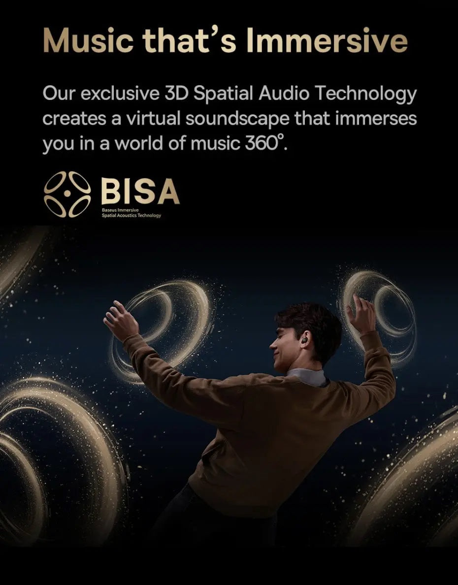 Baseus Headphones In Ear Beans TWS MA20 Pro Black