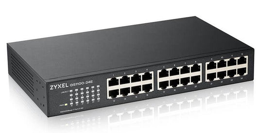Zyxel 24-Port Gigabit Ethernet Switch R/M GS1100-24E