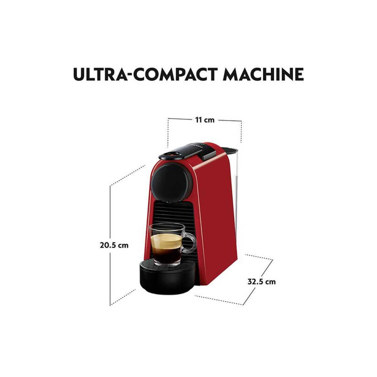 DELONGHI EN85.R Coffee Maker with Capsule, Red