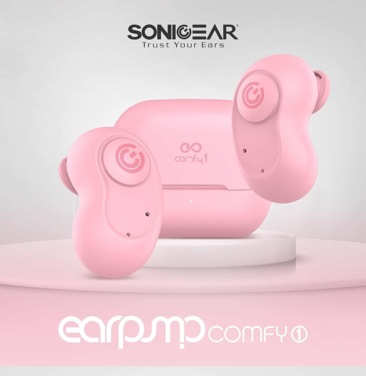 SonicGear EARPUMP COMFY1 TWS IPX5 Earphones Black