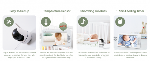 Bonoch Baby Monitor and Camera 7inch 1080P BBM03