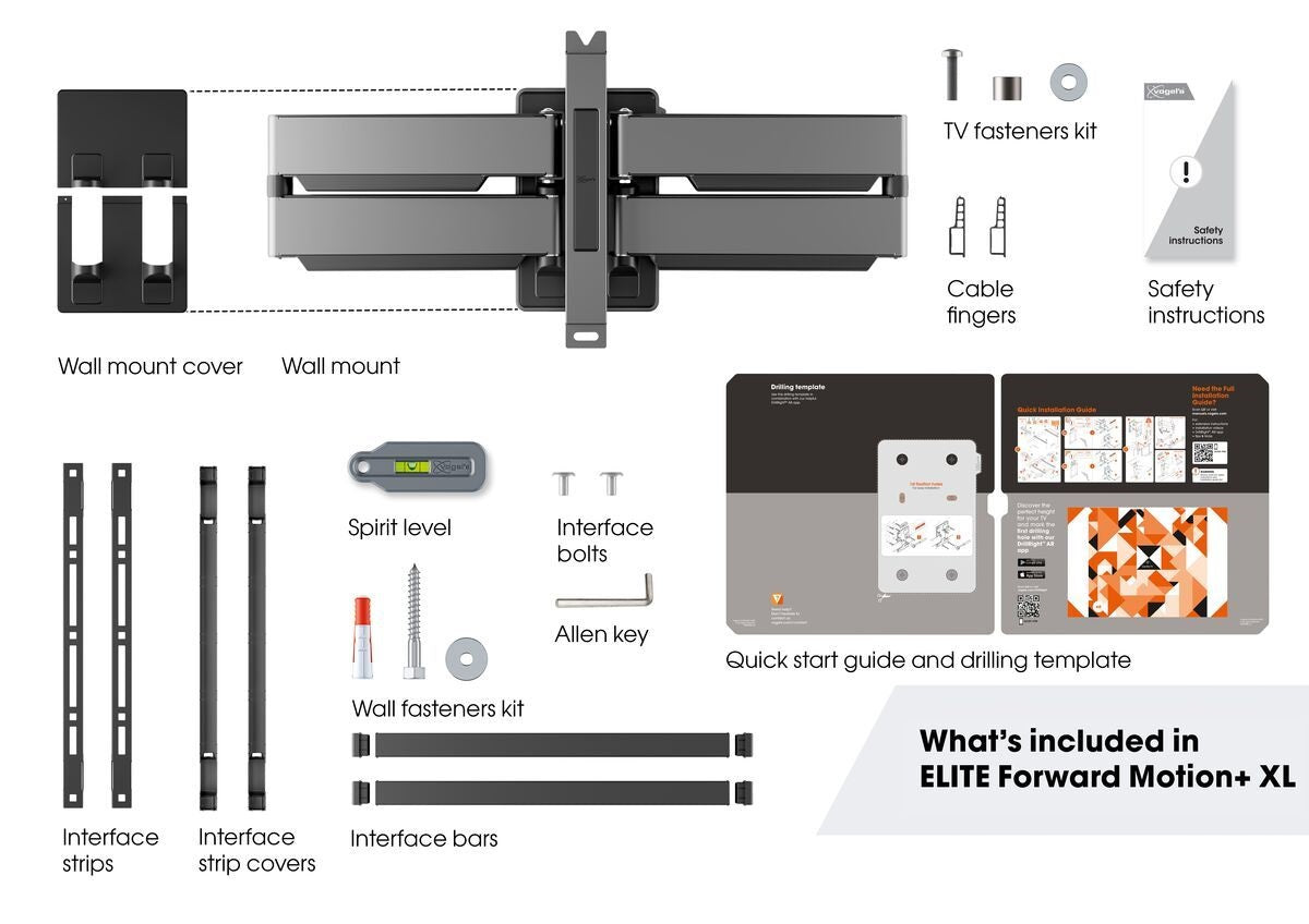 Vogels ELITE TVM5855 TV Wall Mount 60x40 Turn up to 75kg (THIN550 Replacement)