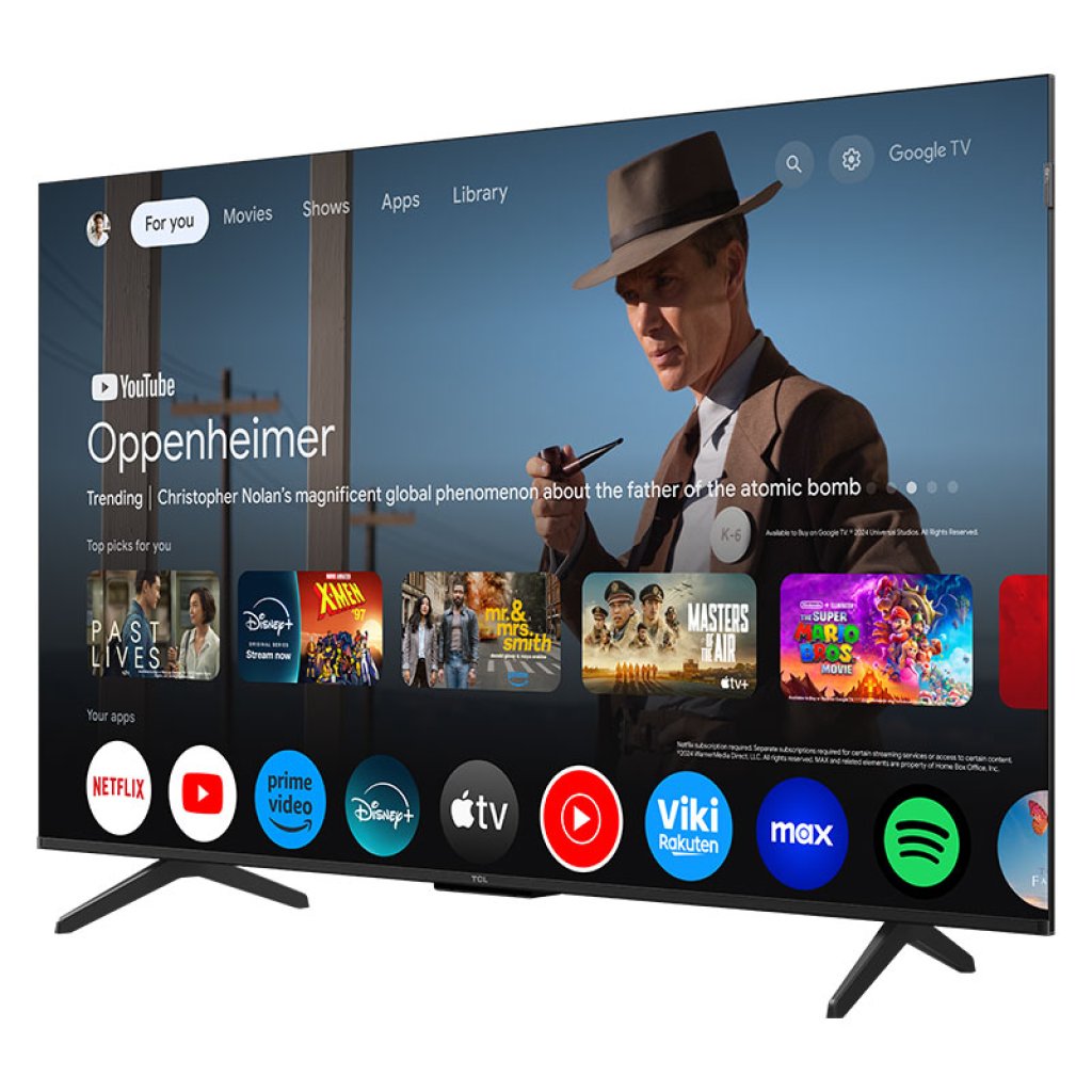 TCL 50QLED780K 50" 4K QLED TV with Google TV and Game Master