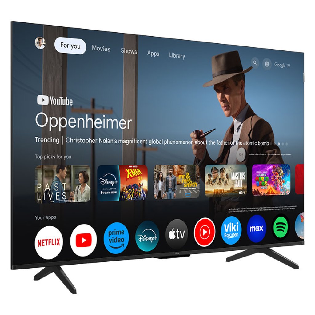 TCL 50QLED780K 50" 4K QLED TV with Google TV and Game Master