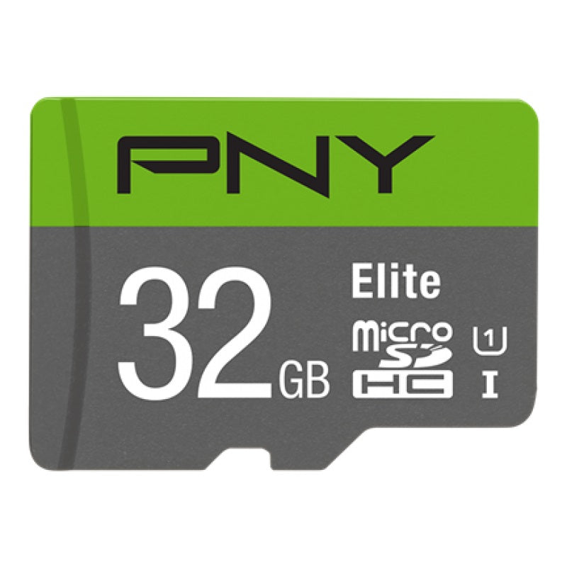 PNY Elite 32GB Micro SD Card w/Adapter CLASS10 U1