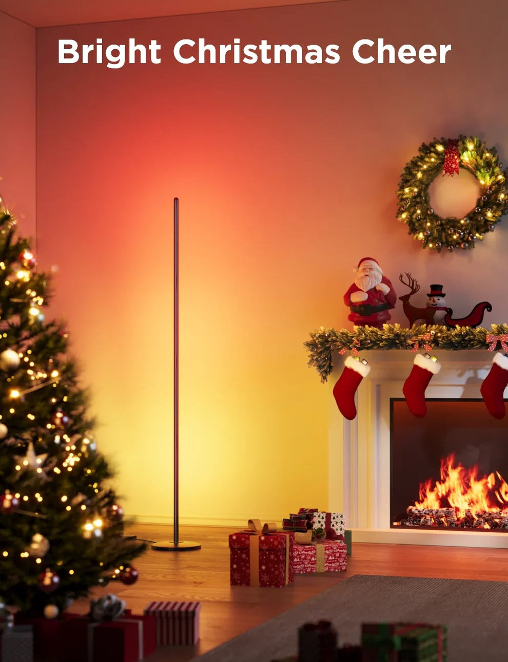 Govee Floor Lamp Lite Smart RGBICW Corner Lamp Supports Matter