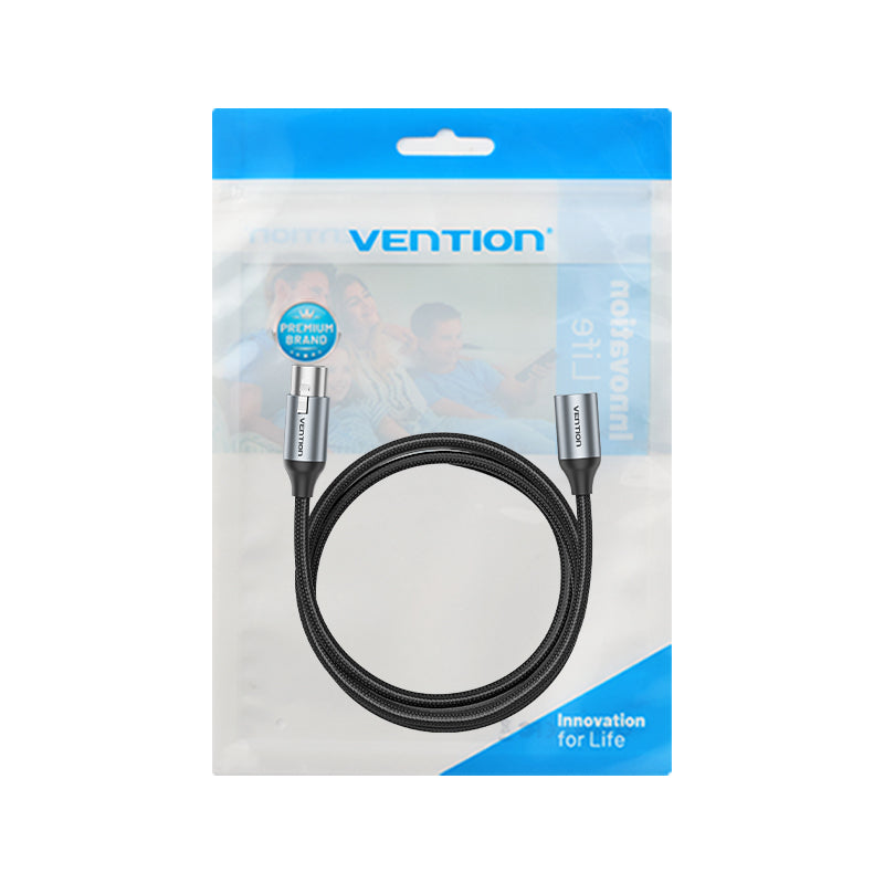 Vention AUDIO XLR M-F Cable Braided-Metal 5.0m BKHHJ