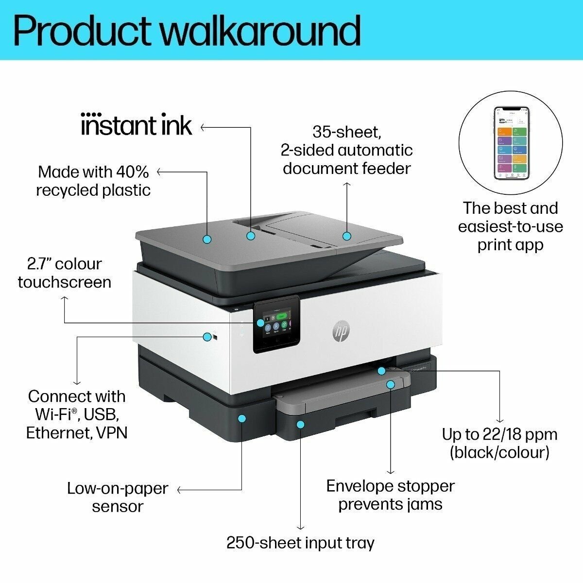 HP 403X8B OfficeJet Pro 9120e All-in-One Printer
