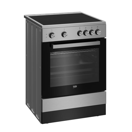 Beko FSM 67010 GX Kitchen 65lt with Ceramic Hobs W60cm. Inox