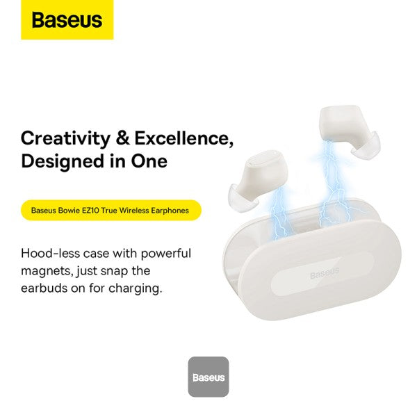Baseus Headphones In Ear TWS Bowie EZ10 White