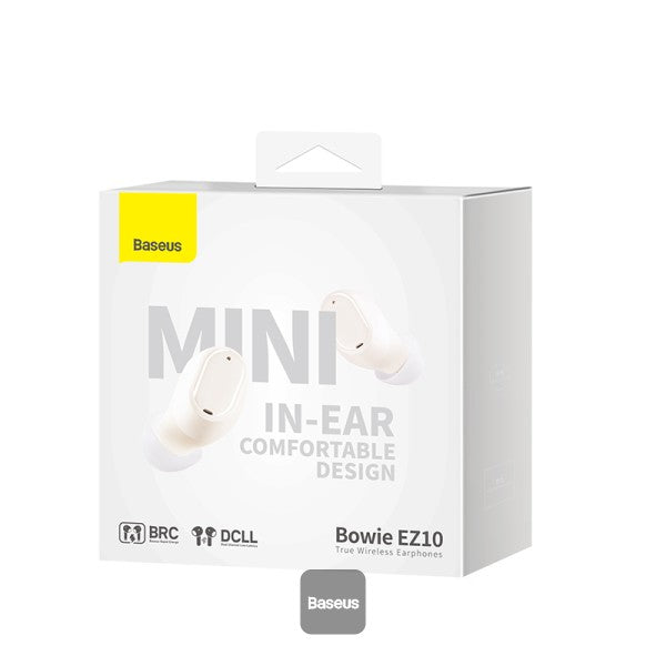 Baseus Headphones In Ear TWS Bowie EZ10 White