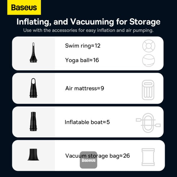 Baseus VA Vacuum Cleaner Car A3lite Black