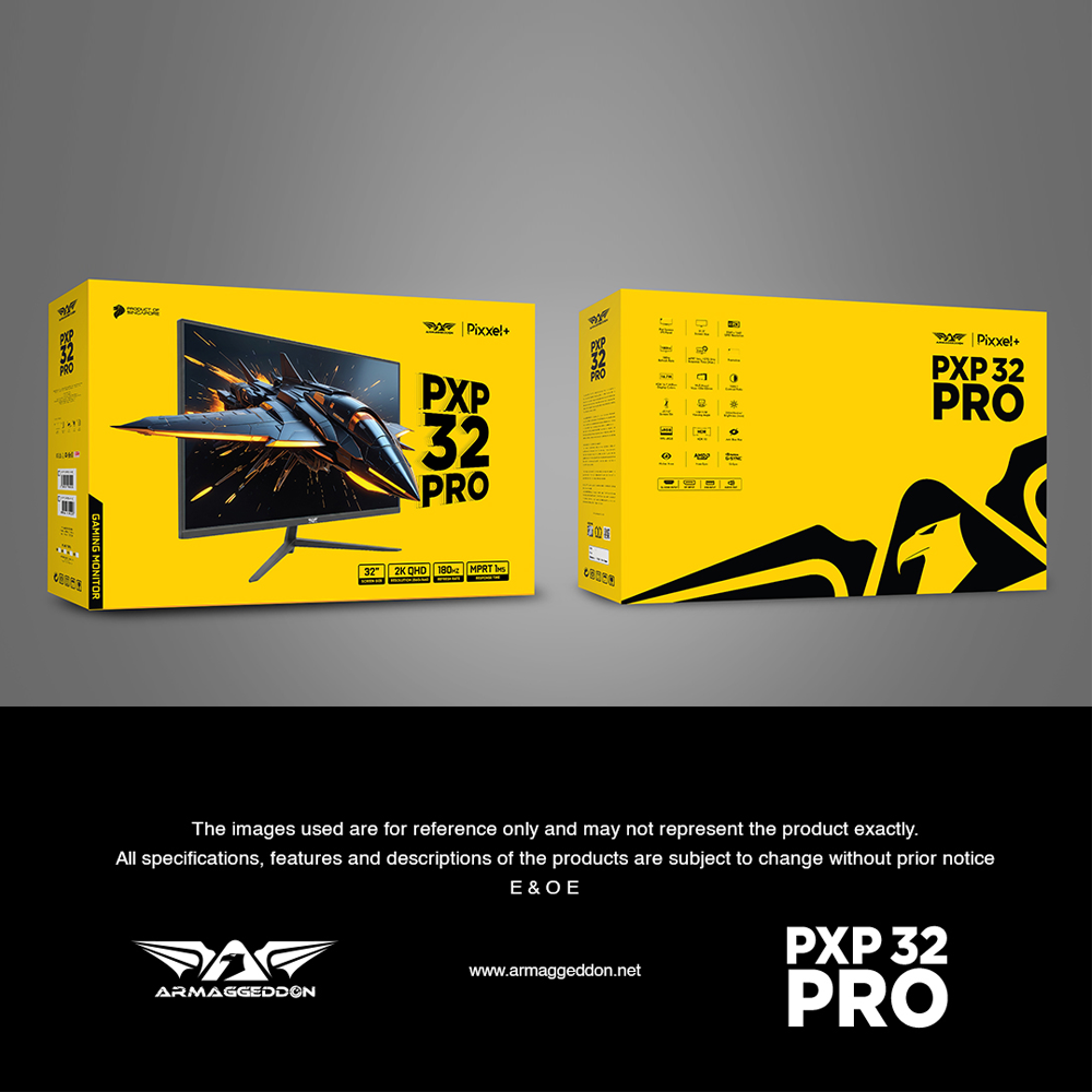 Armaggeddon PXP32Pro Gaming Monitor 32'' Slim Frame 2K IPS 180Hz 1ms Black