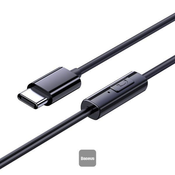 Baseus Earphones Wired Type C Encok CZ11 Black