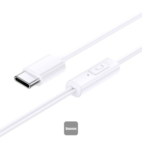 Baseus Earphones Wired Type C Encok CZ11 White