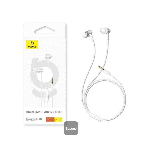 Baseus Earphones Wired 3.5mm Encok HZ11 White
