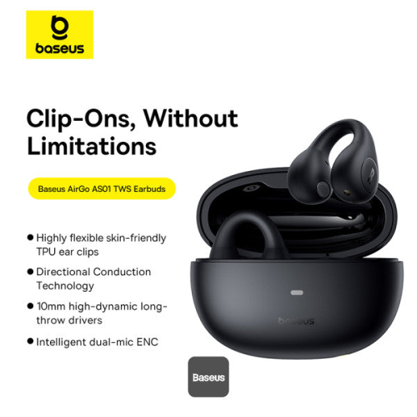 Baseus AirGo 1 Ring Headphones Open Ear Black