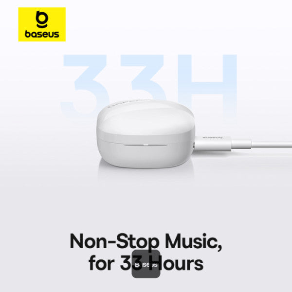 Baseus E20 Headphones In Ear TWS Bowie White