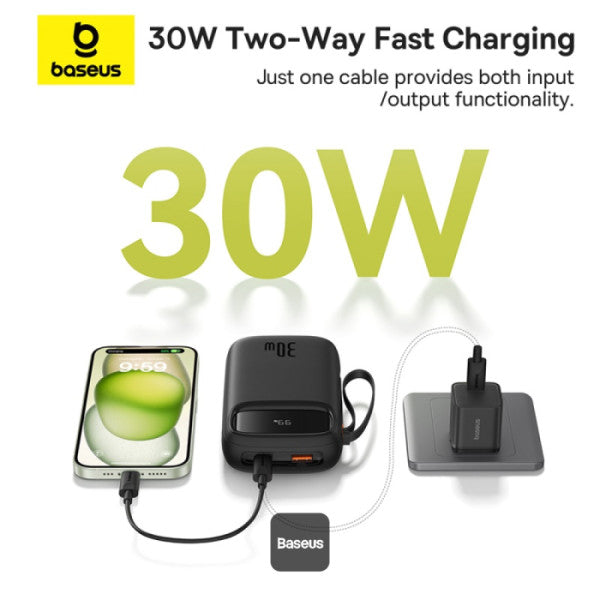 Baseus Powerbank 30W 20000mAh Display QPow 2 Black