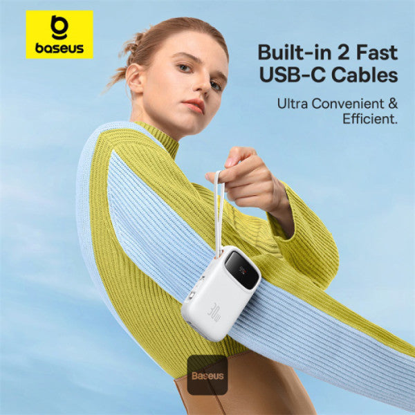 Baseus Powerbank 30W 20000mAh Display QPow 2 White