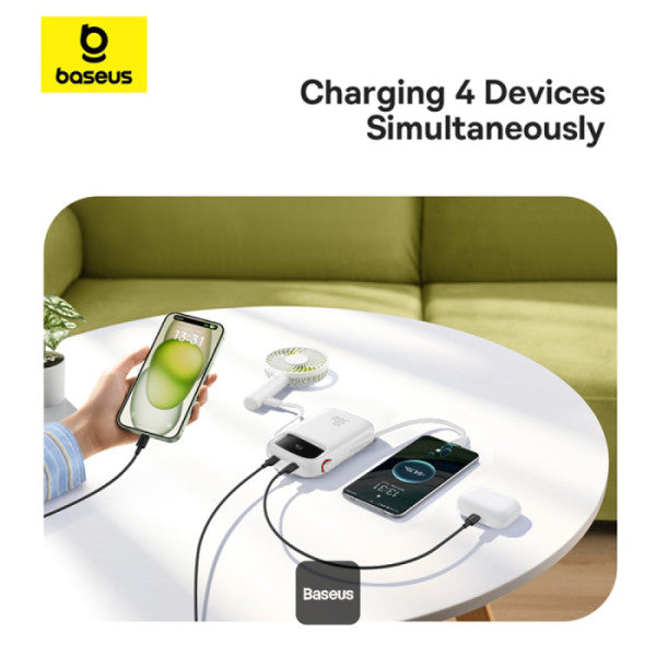 Baseus Powerbank 30W 20000mAh Display QPow 2 White