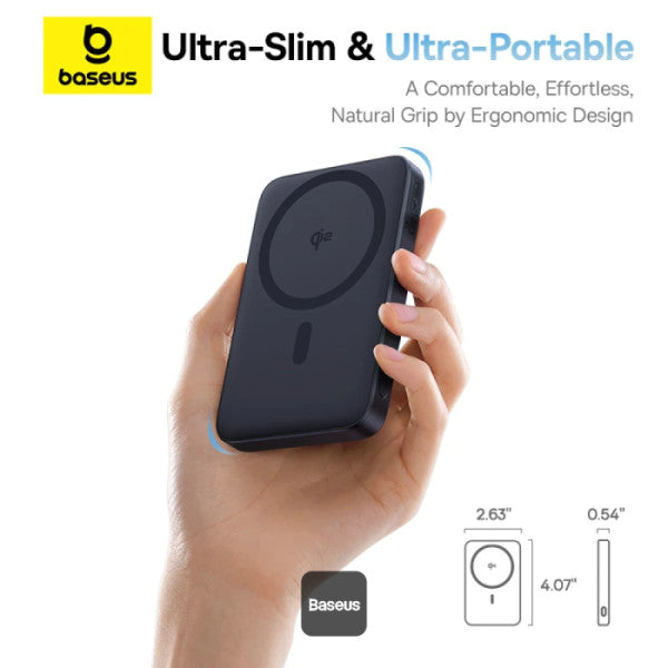 Baseus Powerbank Wireless 20W 5000mAh 15W Qi2+Stand PicoGo
