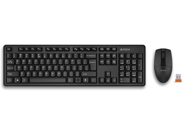 A4TECH 3300N COMBO WIRELESS DESKTOP BLACK