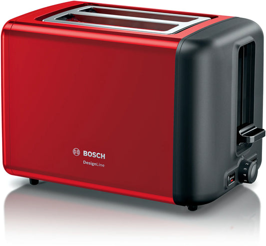 BOSCH TAT3P424 DesignLine Toaster Red