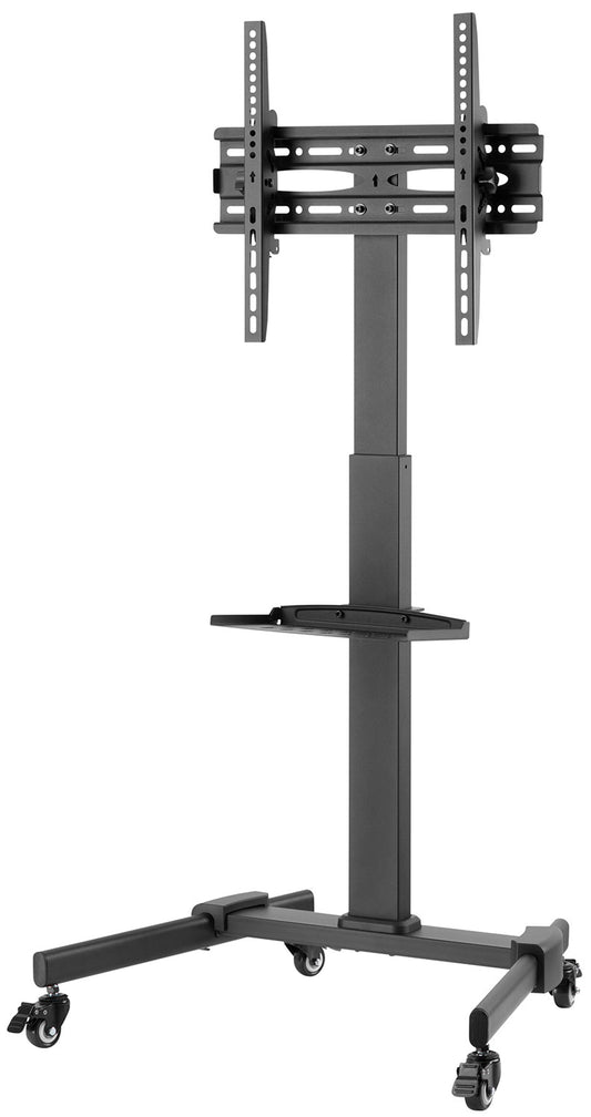 AV:Link TV Trolley Compact Height Adjustable with Shelf 129.204UK