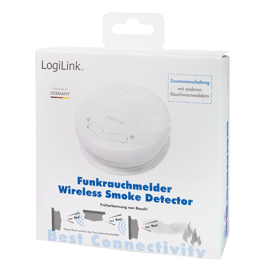 LOGILINK SC0014 SMOKE DETECTOR WIRELESS 433MHZ