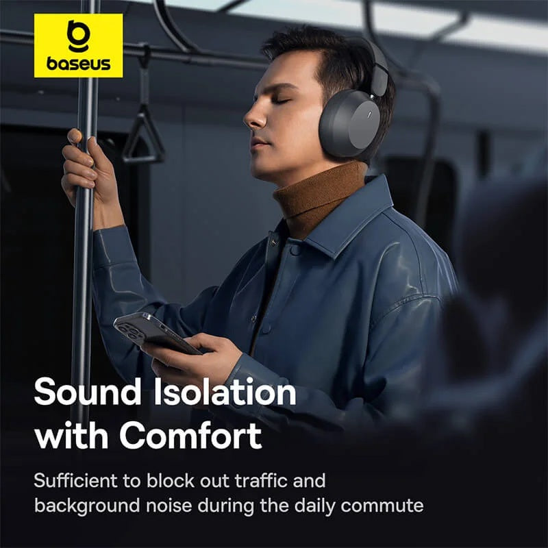 Baseus Bass 35 Max Headphones Over Ear Black