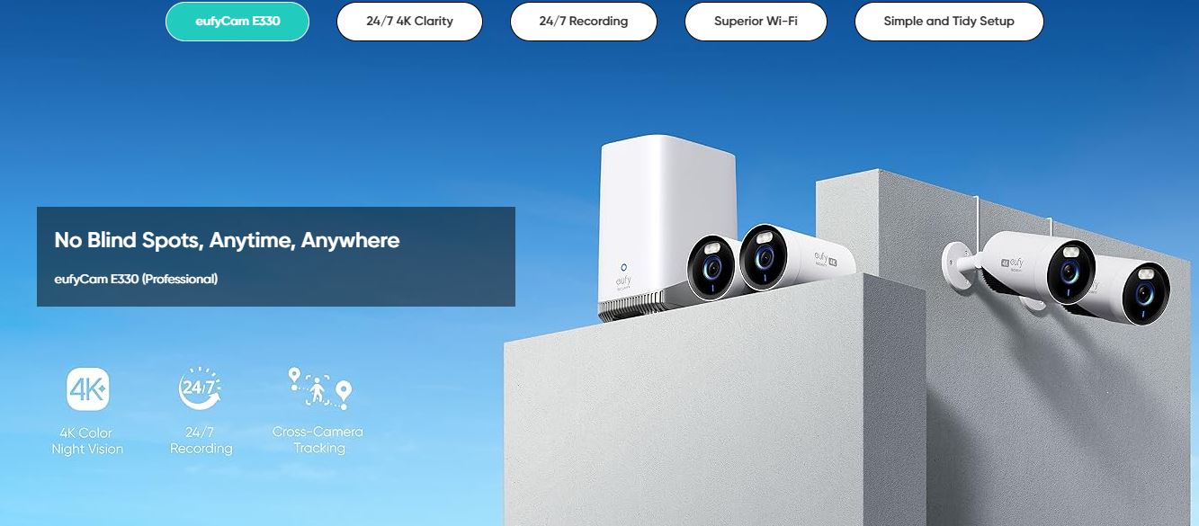 Anker Eufy Security Camera Kit E330 2+1 Home Base
