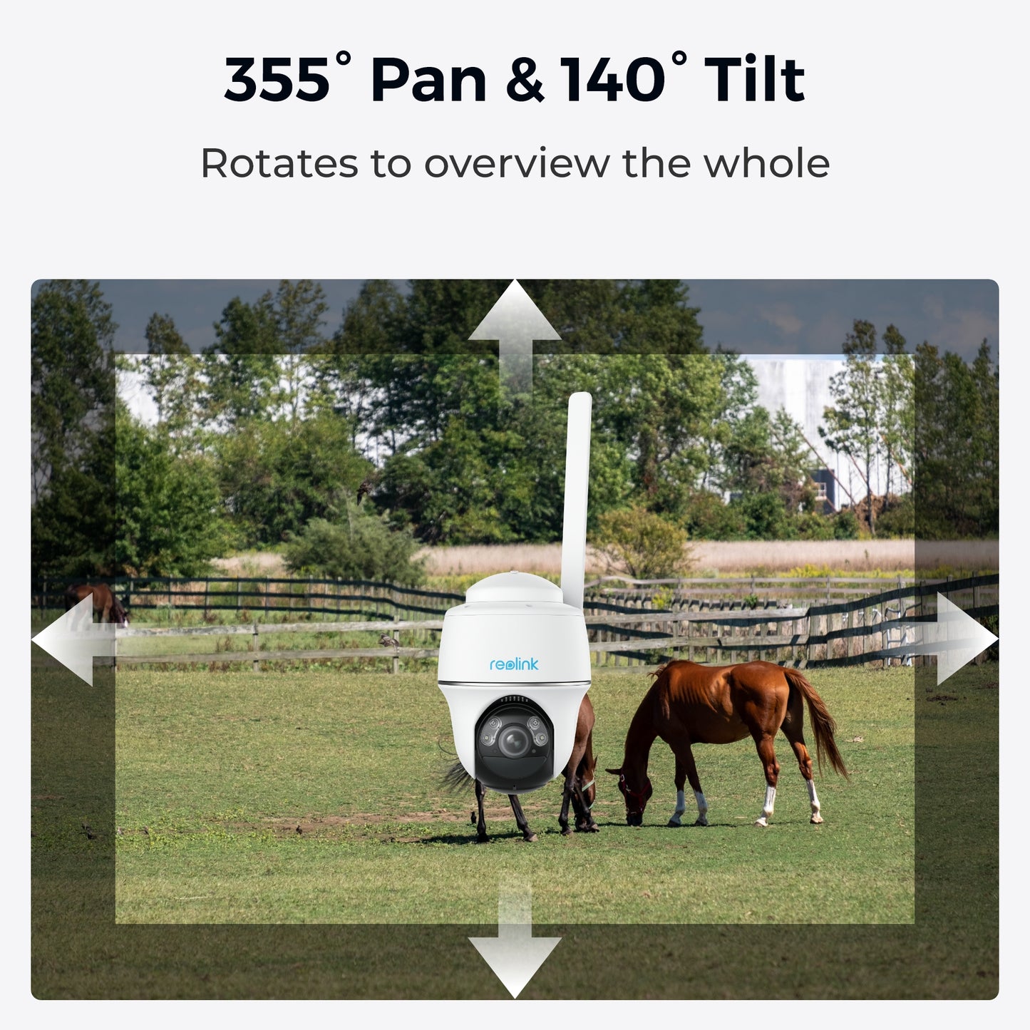 Reolink G430 5MP PTZ (GO PT Plus) Outdoor Battery Camera Bundle Includes Solar Panel + 32GB SD