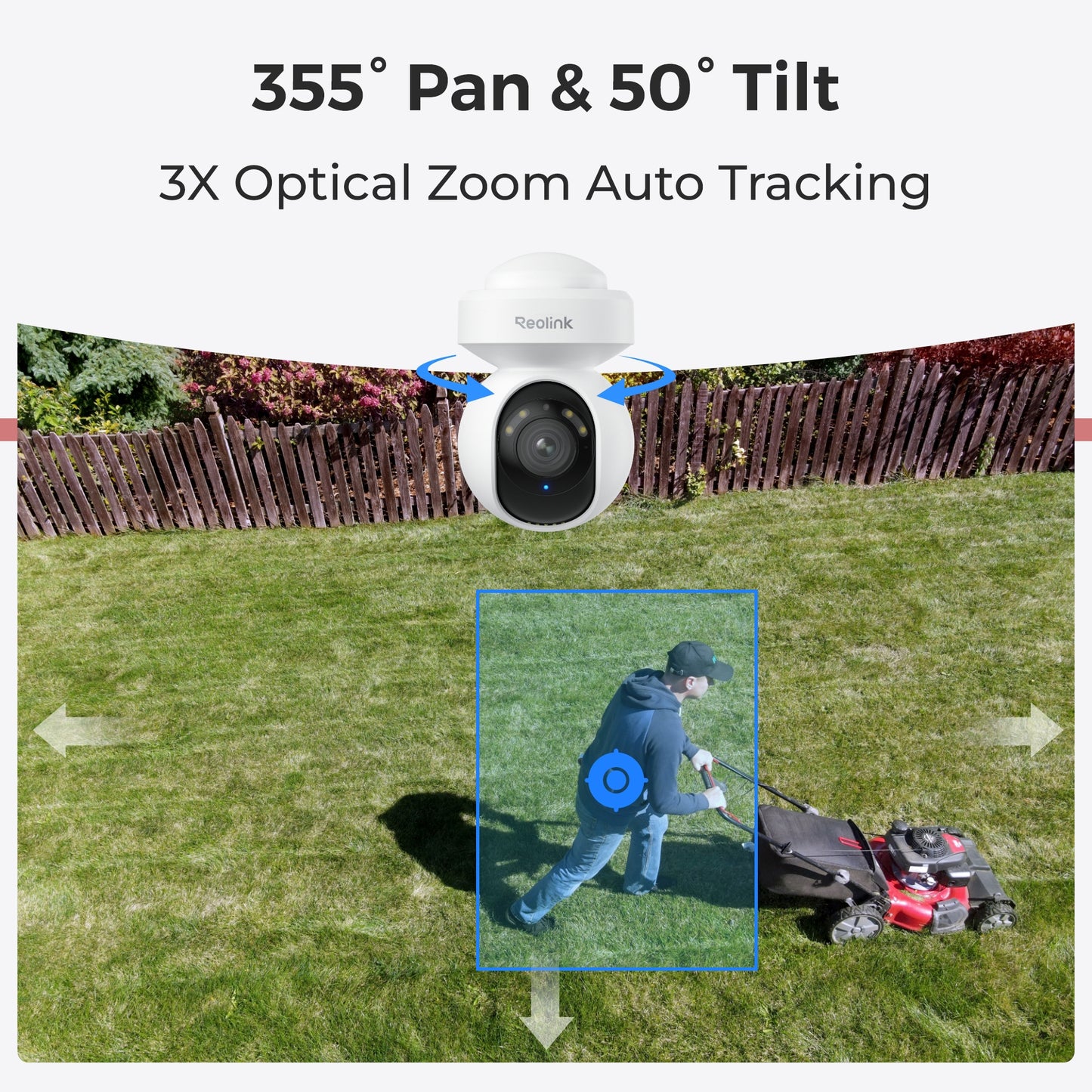 Reolink WIFI Outdoor PTZ Camera 5MP 3x Optical Zoom E1 Outdoor (E540)
