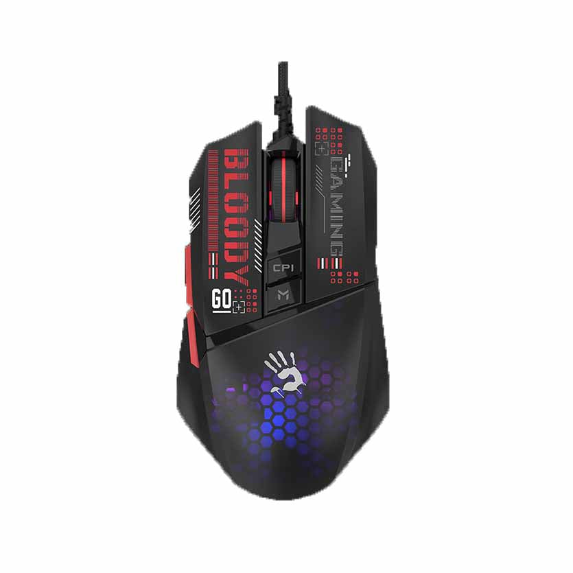 A4 TECH W60 MINI MAX USB MOUSE GAMING LIGHTWEIGHT RGB HONEYCOMB BLOODY