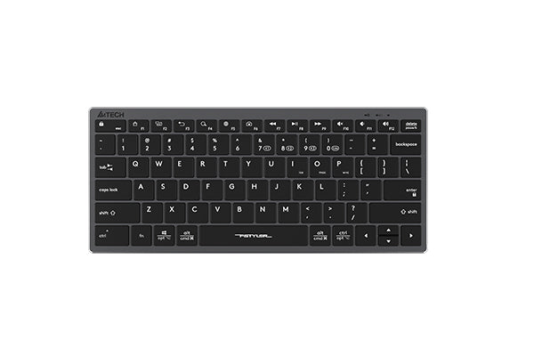 A4TECH, FBX51C GREY KEYBOARD FSTYLER COMPACT DUAL MODE BT/WIRELESS 2.4G