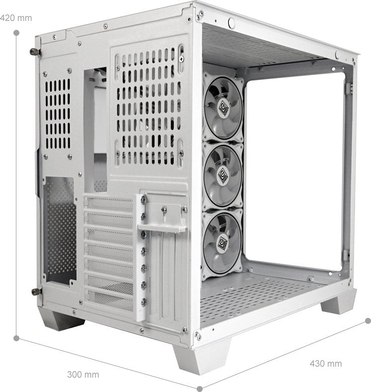 LC-POWER LC-807W-ON STORMWATCH X CASE WHITE MIDI-ATX