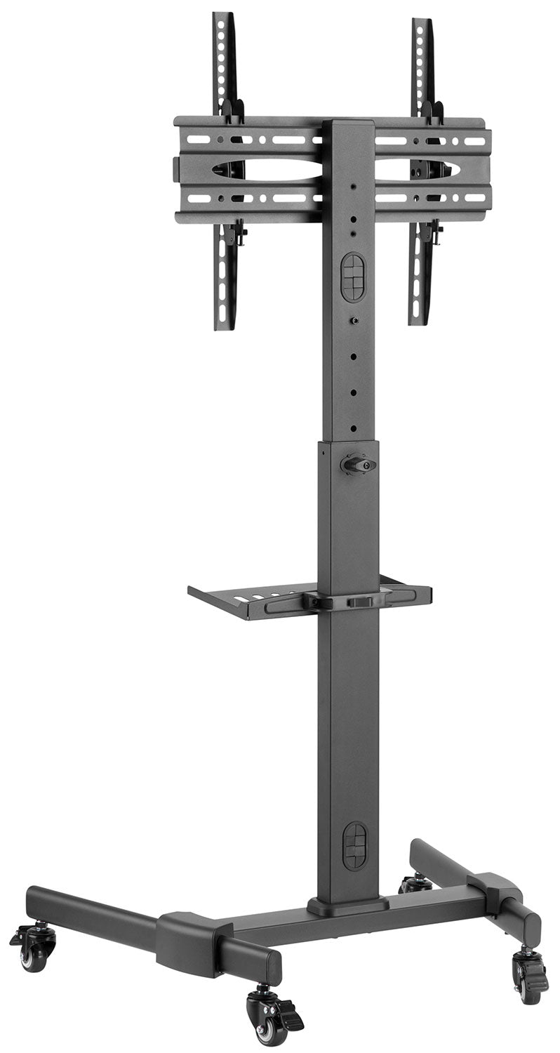 AV:Link TV Trolley Compact Height Adjustable with Shelf 129.204UK