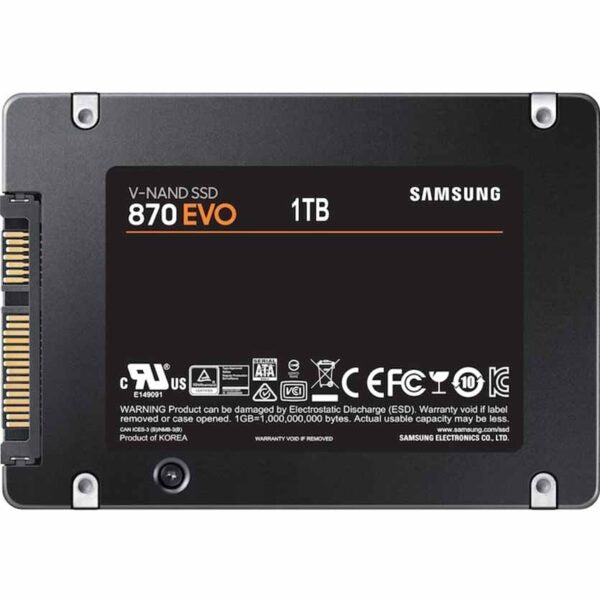 SAMSUNG, SSD 870 EVO 1TB INTERNAL 2,5″ SATA 6GB/s