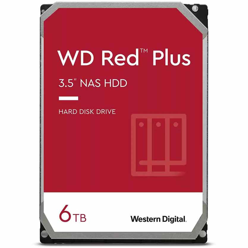 WD RED PLUS WD60EFPX 256MB NAS HDD 3.5″ 6TB SATA