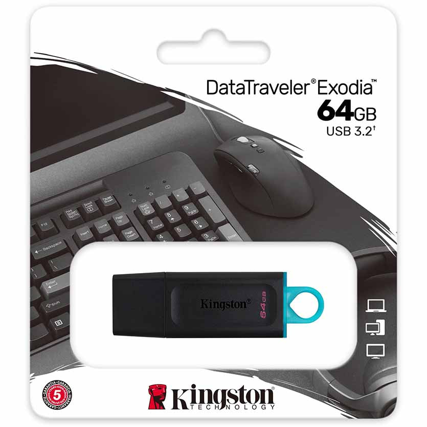 KINGSTON DTX/64GB USB STICK DATA TRAVELER EXODIA FLASH DRIVE USB3.2