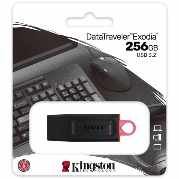 KINGSTON, DTX/256GB USB STICK DATA TRAVELER EXODIA FLASH DRIVE USB3.2