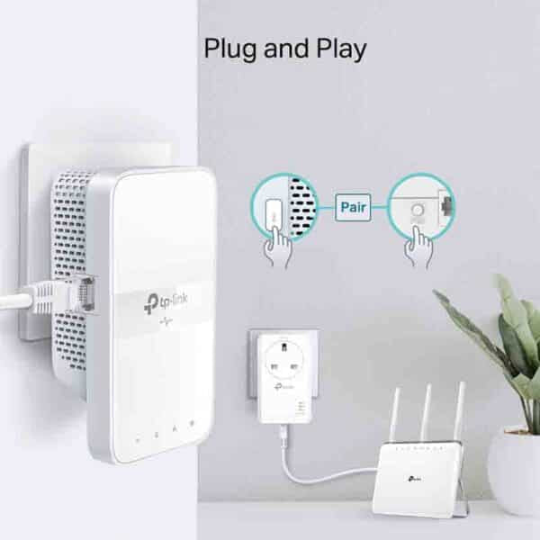 TP-LINK TL-WPA7617 KIT AV1000 GIGABIT POWERLINE AC1200 WI-FI KIT 300Mbps