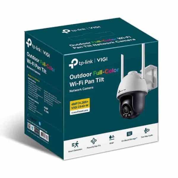 TP-LINK, C540-W(4mm) VIGI 4MP OUTDOOR FULL-COLOR WI-FI PAN TILT NETWORK CAMERA
