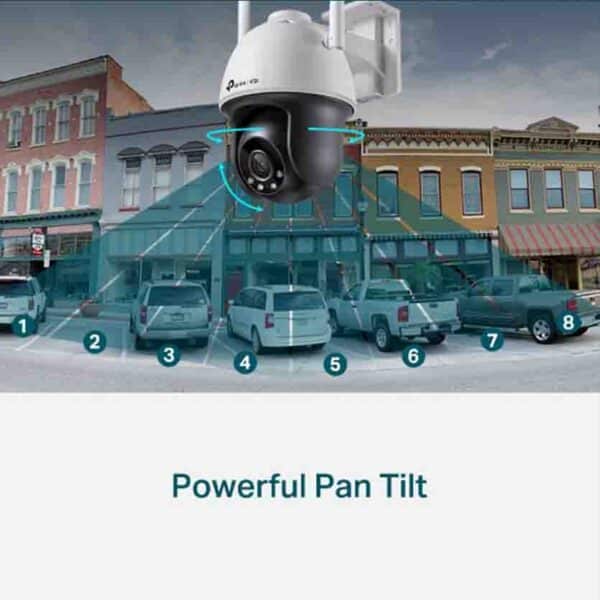 TP-LINK, C540-W(4mm) VIGI 4MP OUTDOOR FULL-COLOR WI-FI PAN TILT NETWORK CAMERA