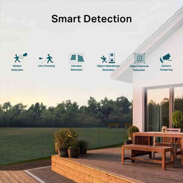 TP-LINK, C340(6mm) VIGI NETWORK CAMERA OUTDOOR FULL-COLOR BULLET 4MP 24H