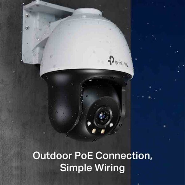 TP-LINK, C540 (4mm) VIGI NETWORK CAMERA OUTDOOR FULL-COLOR PAN TILT 4MP 24H