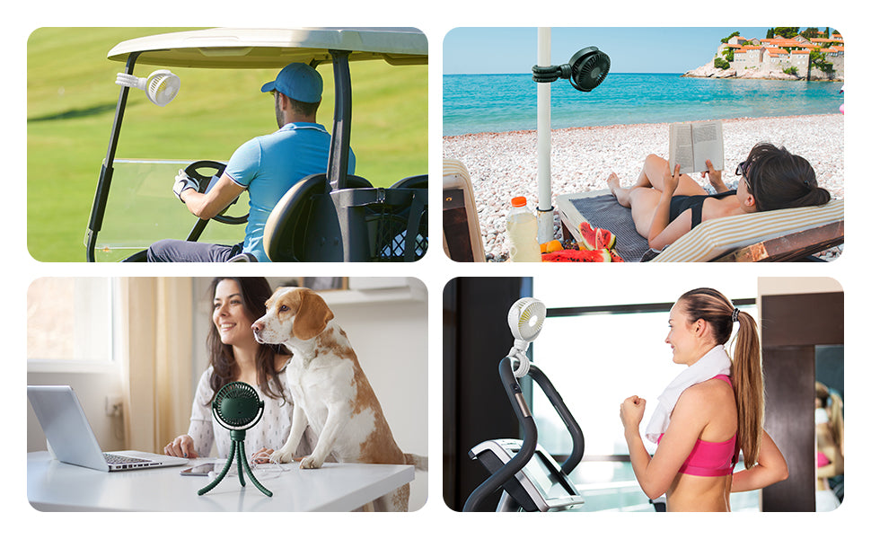 Jisulife Octopus Fan LIFE1 Baby White