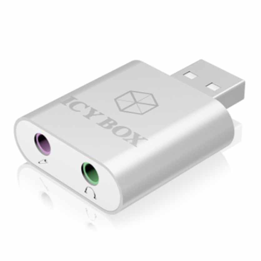 ICYBOX IB-AC527 SOUNDCARD USB 2.0 ADAPTER TO EARPHONE & MIC
