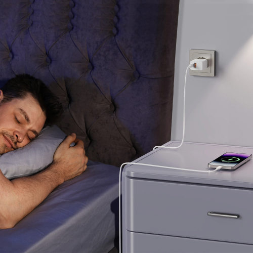 Unitek 20W Wall Charger USB-C PD & QC 3.0 UK P1124AWH White